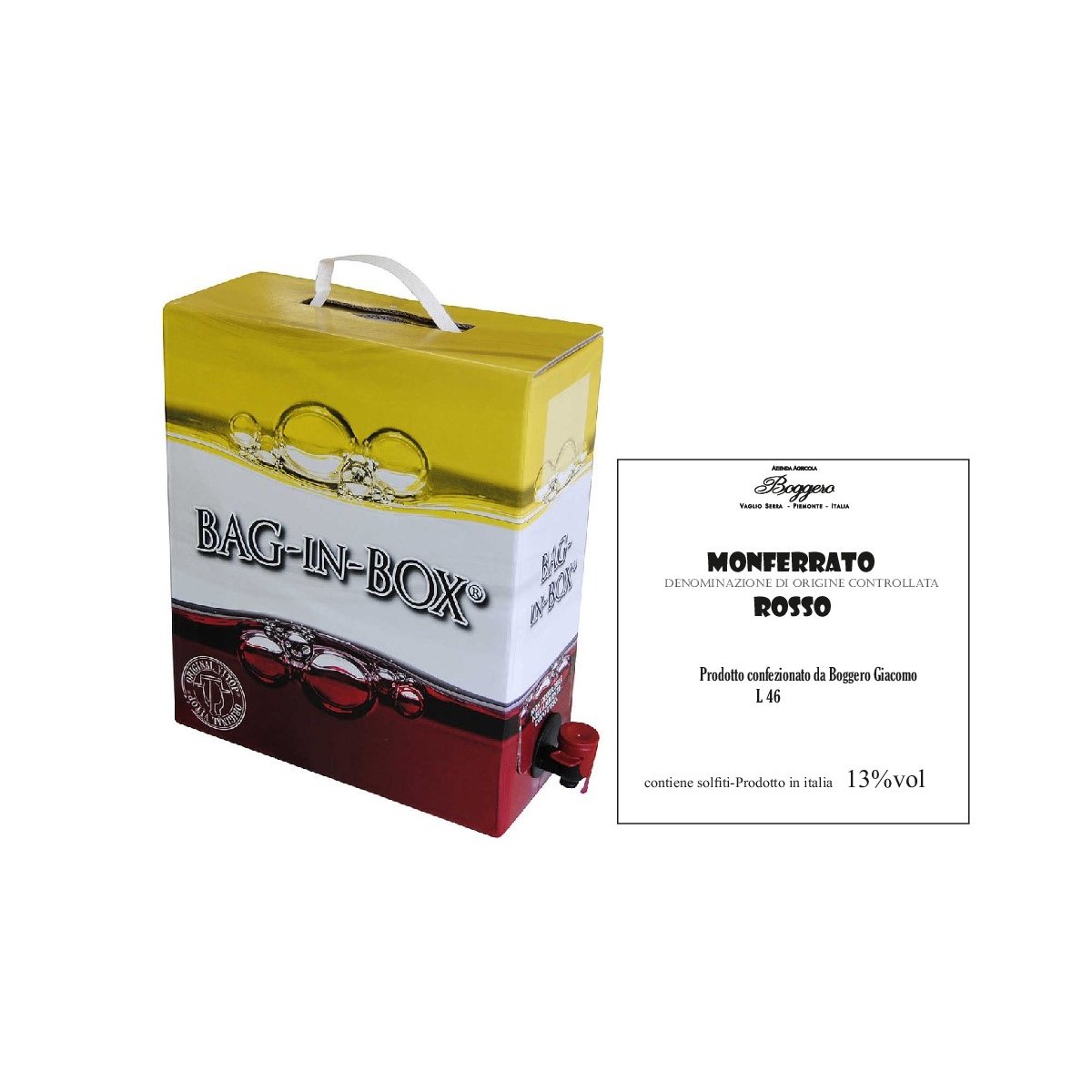 Monferrato Rosso Nebbiolo bag in box 5 L