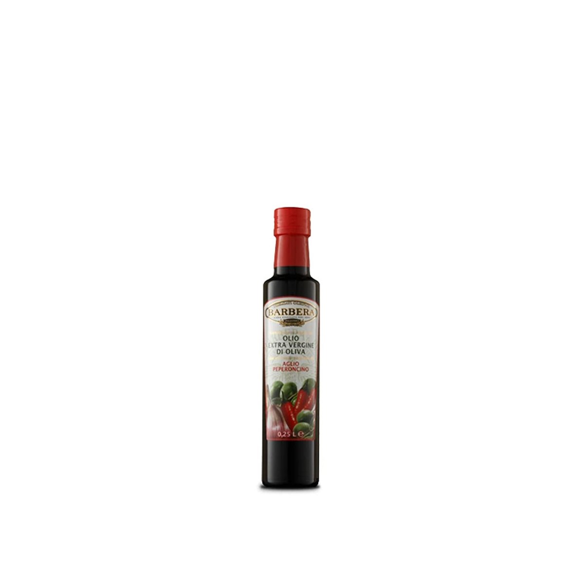 Olio Extravergine di Oliva aromatizzato aglio e peperoncino, 0,25 L