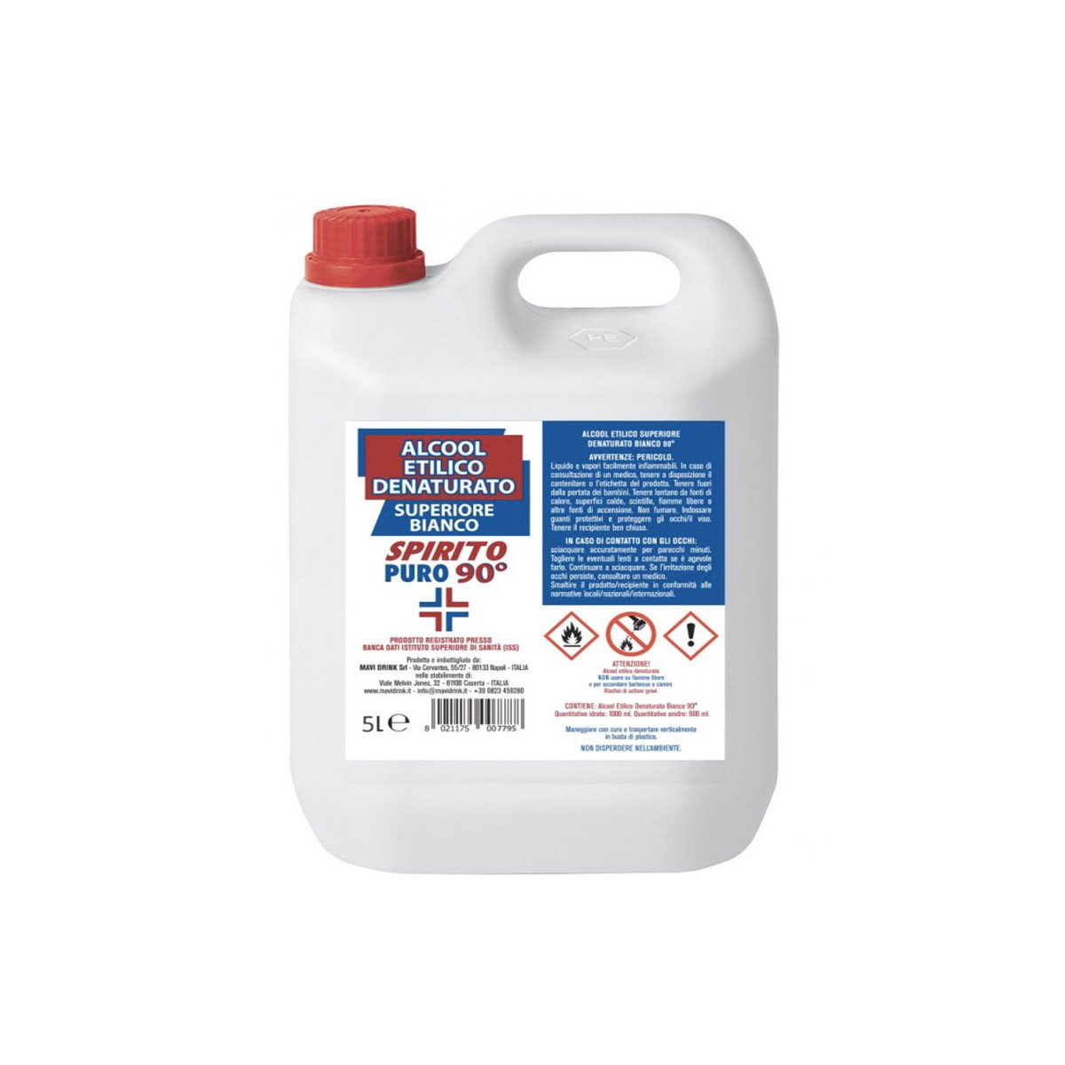 Detergenti multiuso Alcool Etilico Denaturato Superiore Bianco 90° 500 cl  :: 2Shop