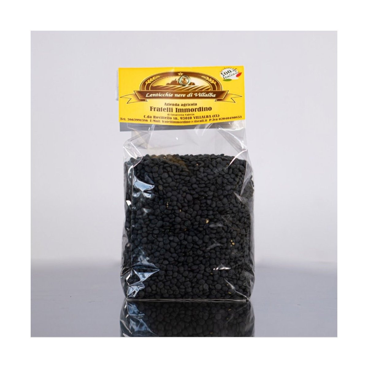 Lenticchie nere di Villalba 500gr (varietà Leonforte)