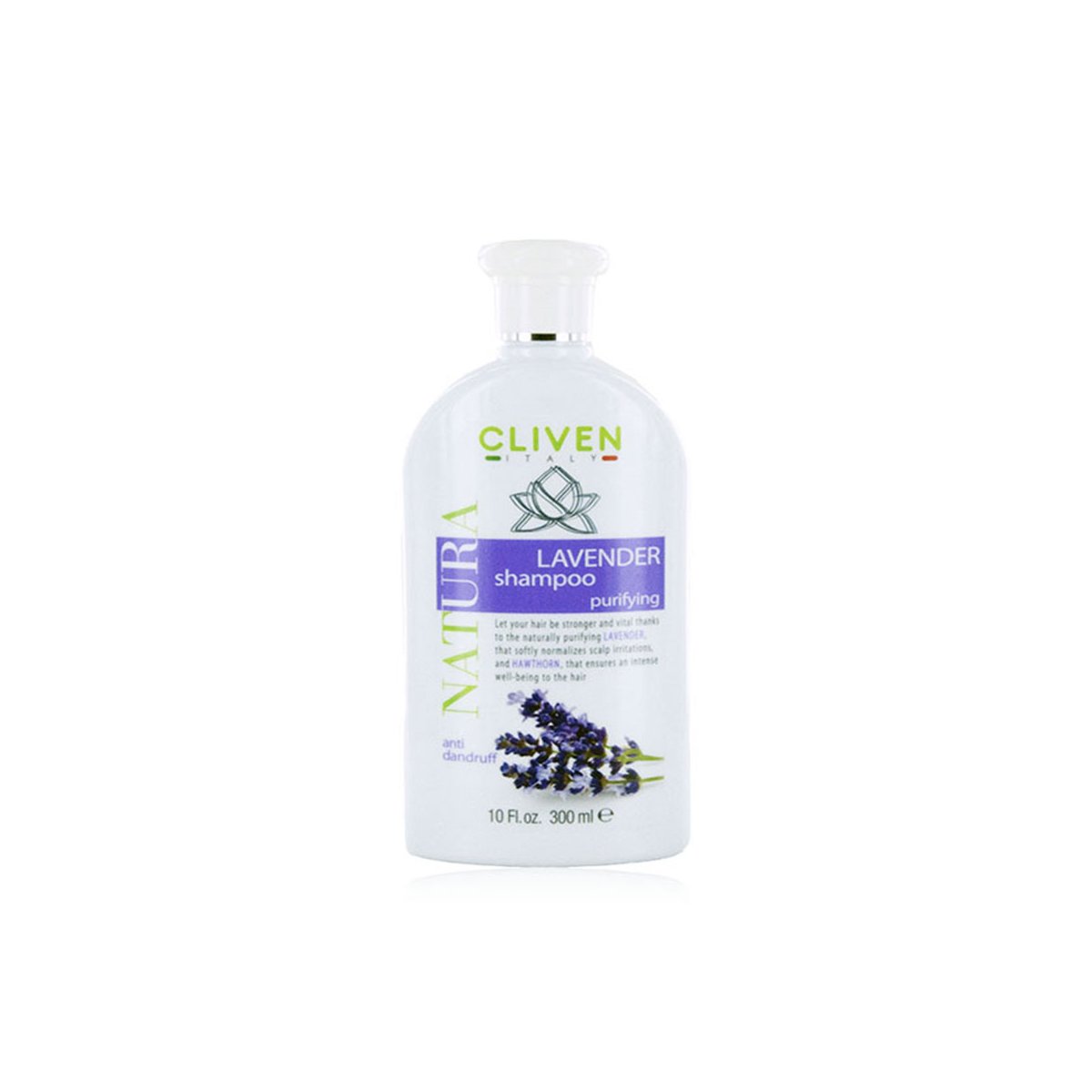 Natura Shampoo Lavanda Neutro Purificante - con Ceramidi per Capelli Stressati e con Forfora, 300 ml