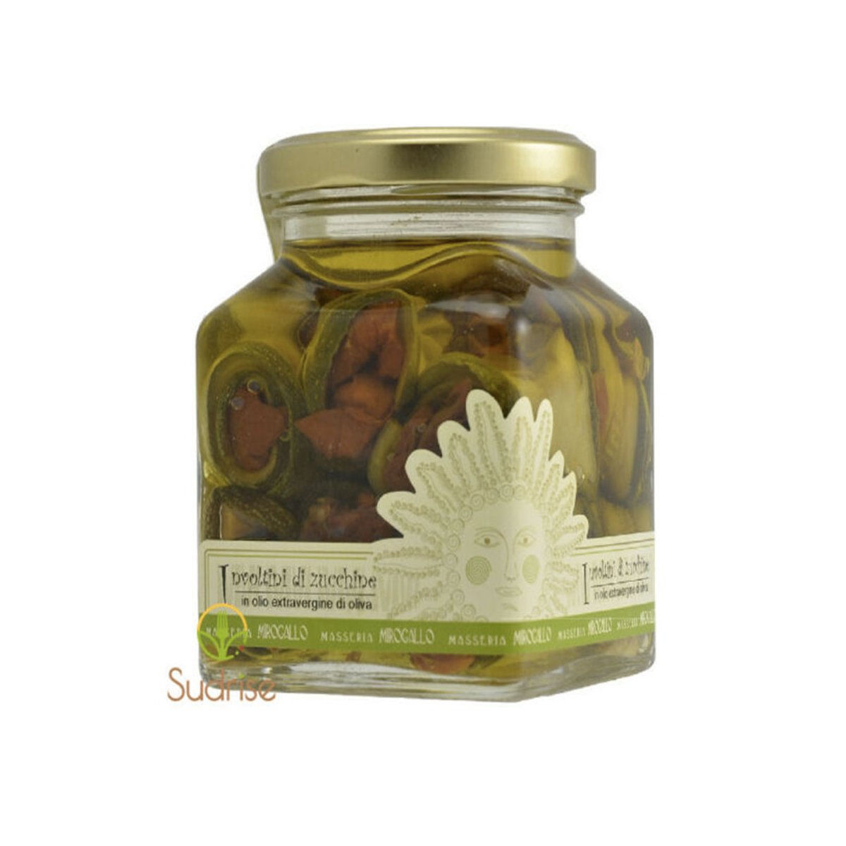 Involtini di zucchine in olio extravergine di oliva -prodotti Mirogallo