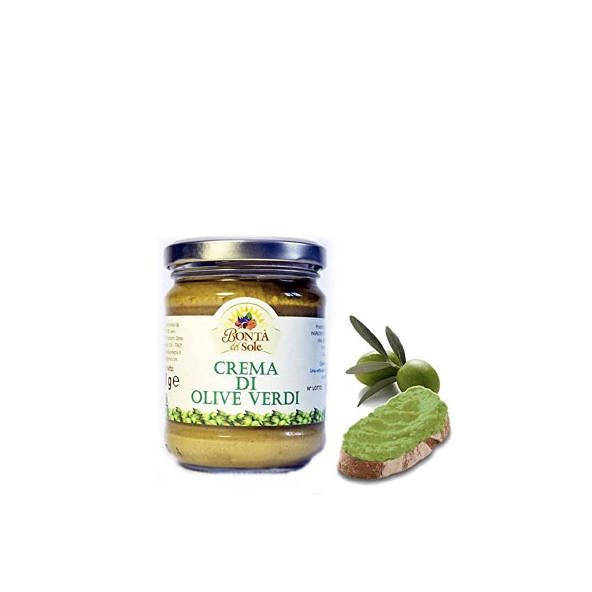 Crema di olive verdi 170gr Bontà del Sole Prodotto artigianale sardo