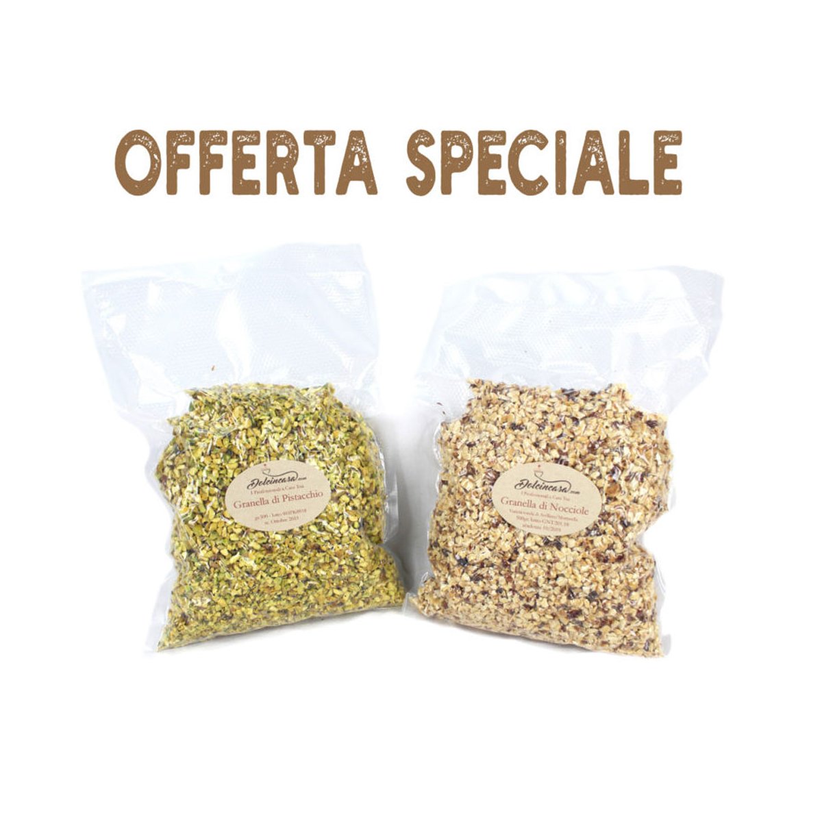 Granella di Pistacchio e Granella di Nocciole Made in Italy – Kit da 500gr