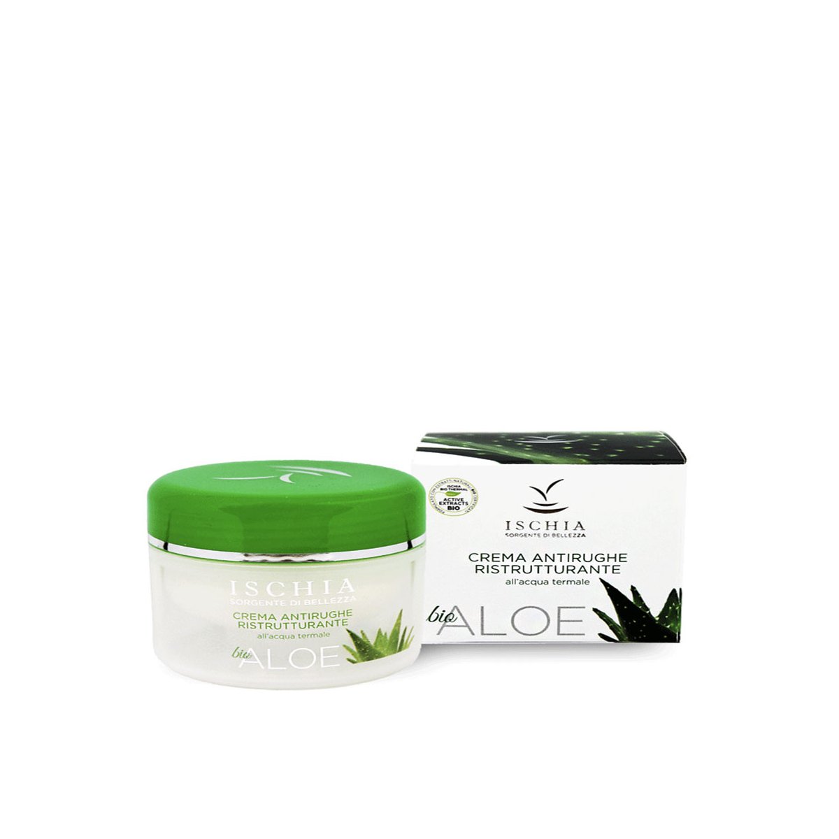Crema antirughe ristrutturante Aloe 100 ml. - Ischia Sorgente di bellezza