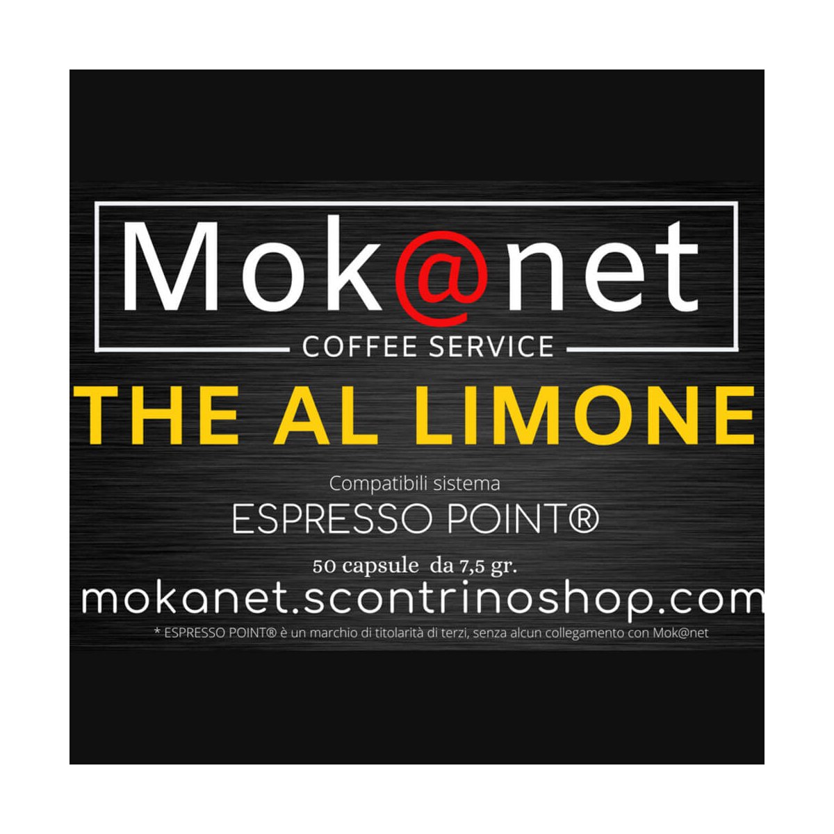 100 CAPSULE COMPATIBILI ESPRESSO POINT MOK@NET "THE AL LIMONE"