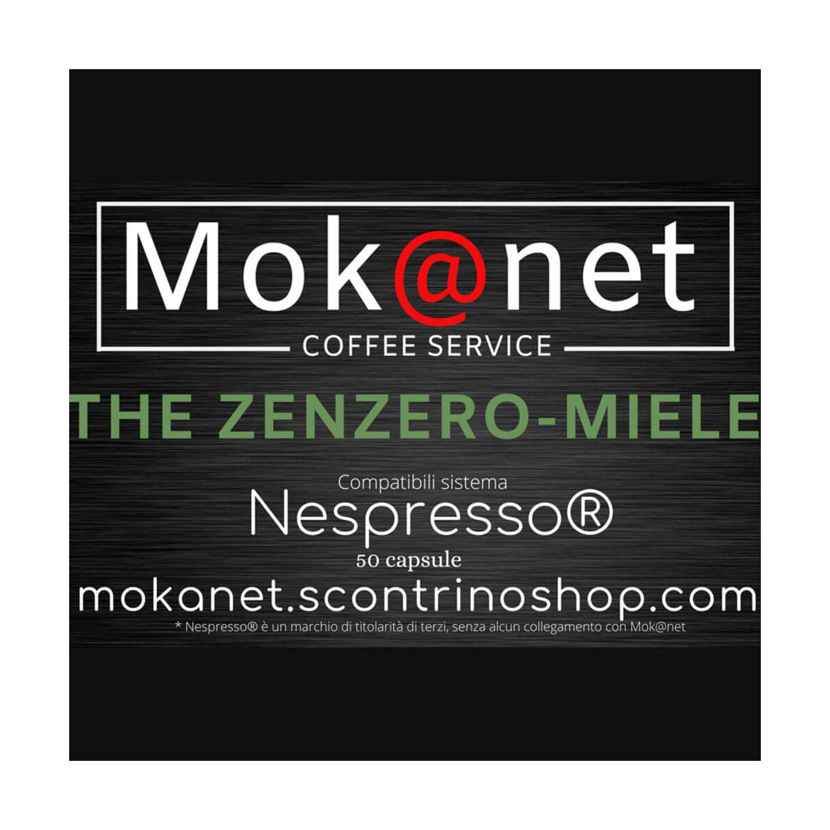 100 CAPSULE COMPATIBILI Nespresso MOK@NET "THE ZENZERO E MIELE"